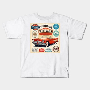 Route 66 convertible car Kids T-Shirt